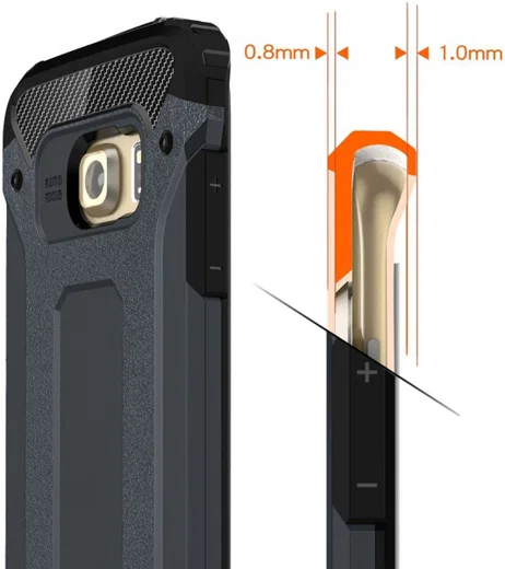 Samsung Galaxy S7 Edge Cool Armor Hoesje Blauw afbeelding 4