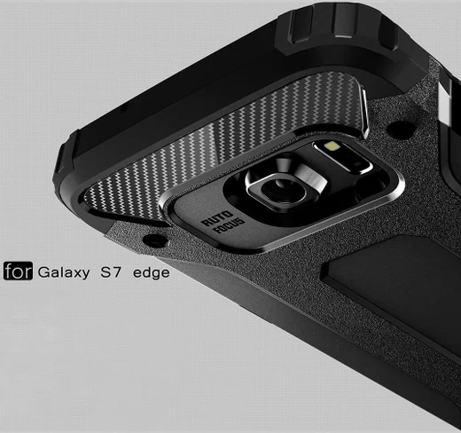 Samsung Galaxy S7 Edge Cool Armor Hoesje Zwart afbeelding 5