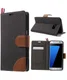 Samsung Galaxy S7 Edge Denim Portemonnee Hoesje Zwart afbeelding 1