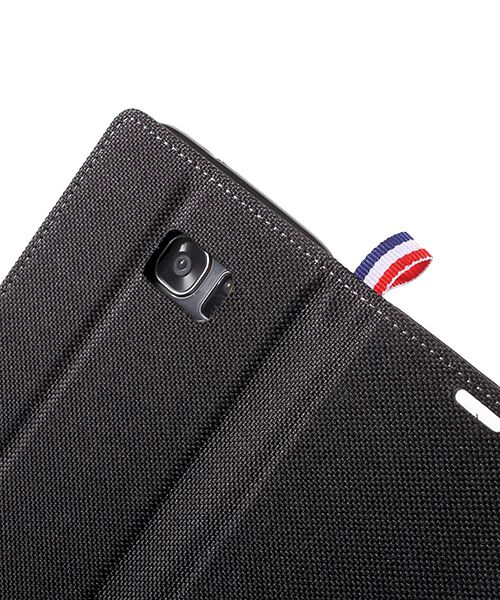Samsung Galaxy S7 Edge Denim Portemonnee Hoesje Zwart afbeelding 8