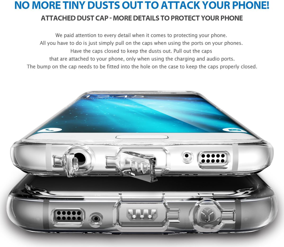 Ringke Fusion Samsung Galaxy S7 Edge hoesje doorzichtig Rose Gold afbeelding 5