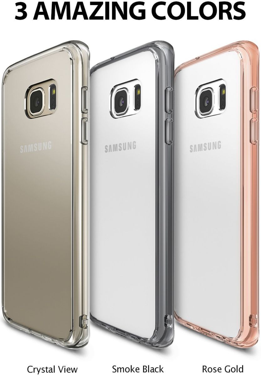 Ringke Fusion Samsung Galaxy S7 Edge hoesje doorzichtig Rose Gold afbeelding 9