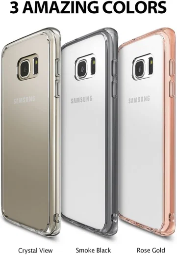 Ringke Fusion Samsung Galaxy S7 Edge hoesje doorzichtig Rose Gold afbeelding 9