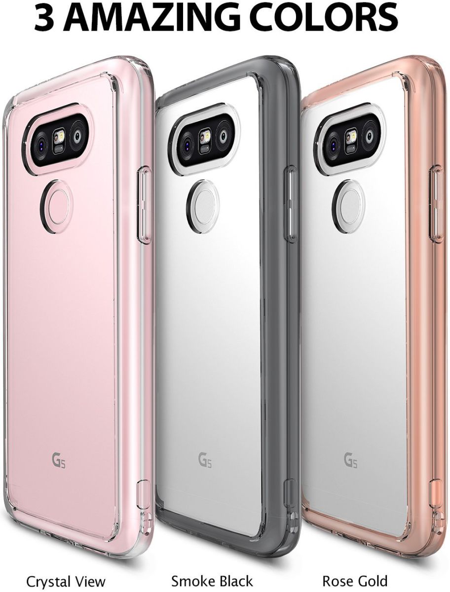 Ringke Fusion LG G5 (SE) hoesje doorzichtig Smoke Black afbeelding 3