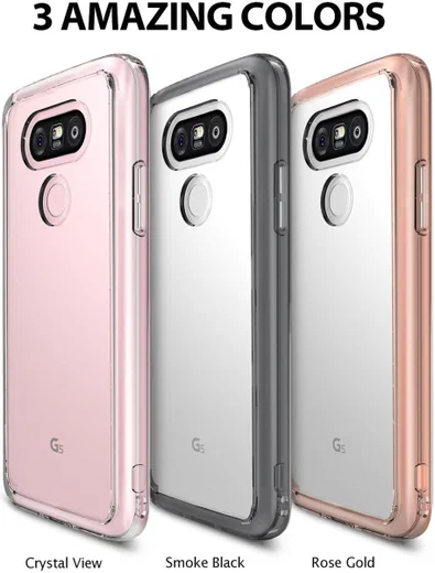 Ringke Fusion LG G5 (SE) hoesje doorzichtig Smoke Black afbeelding 3