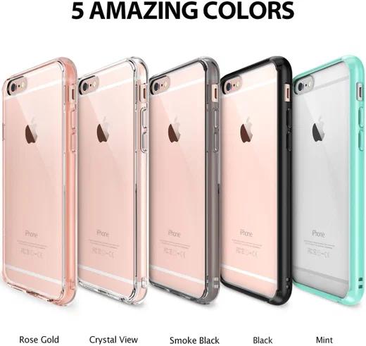 Ringke Fusion iPhone 6S Hoesje Doorzichtig Zwart afbeelding 4