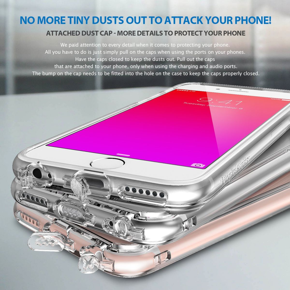 Ringke Fusion iPhone 6S Hoesje Doorzichtig Zwart afbeelding 5