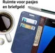 Samsung Galaxy S7 Bookcase Hoesje Met Pasjes Blauw afbeelding 3