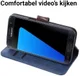 Samsung Galaxy S7 Bookcase Hoesje Met Pasjes Blauw afbeelding 5