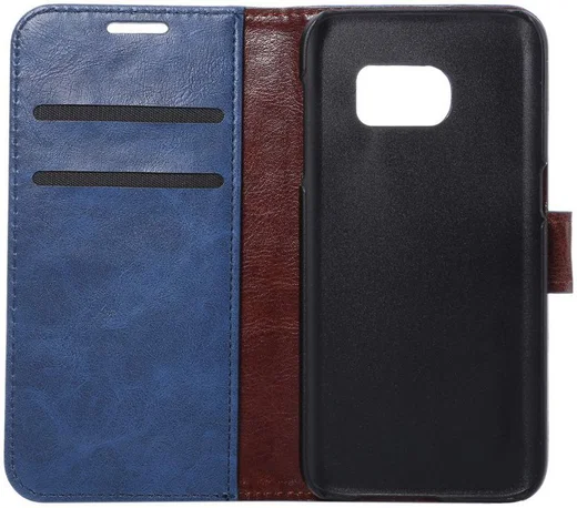 Samsung Galaxy S7 Bookcase Hoesje Met Pasjes Blauw afbeelding 10