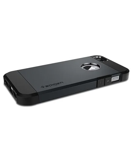 Spigen Tough Armor Hoesje iPhone SE Metal Slate afbeelding 6