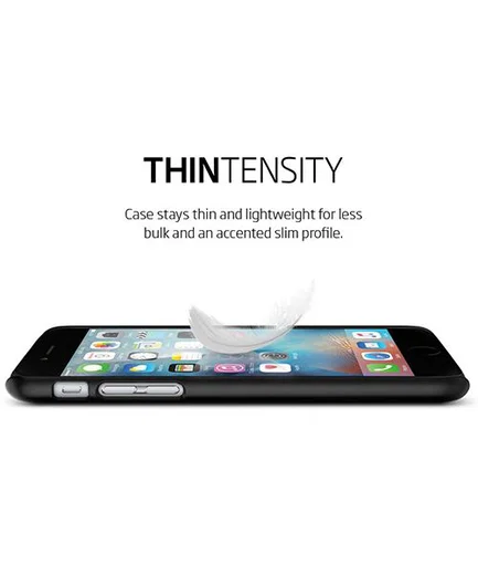 Spigen Thin Fit Case Apple iPhone 6S Smooth Black afbeelding 10