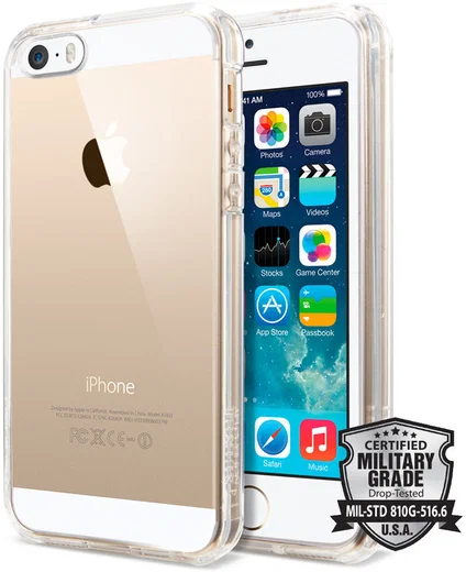 Spigen Ultra Hybrid Hoesje iPhone SE Transparant afbeelding 1