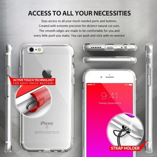 Ringke Air Apple iPhone 6S Hoesje Smoke Black afbeelding 2