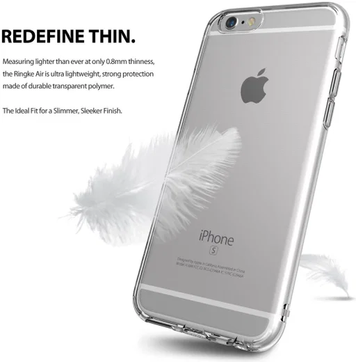 Ringke Air Apple iPhone 6S Hoesje Smoke Black afbeelding 3