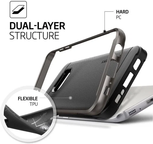Spigen Neo Hybrid Hoesje Galaxy S7 Edge Gunmetal afbeelding 4