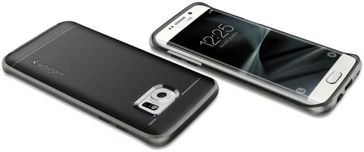 Spigen Neo Hybrid Hoesje Galaxy S7 Edge Gunmetal afbeelding 19
