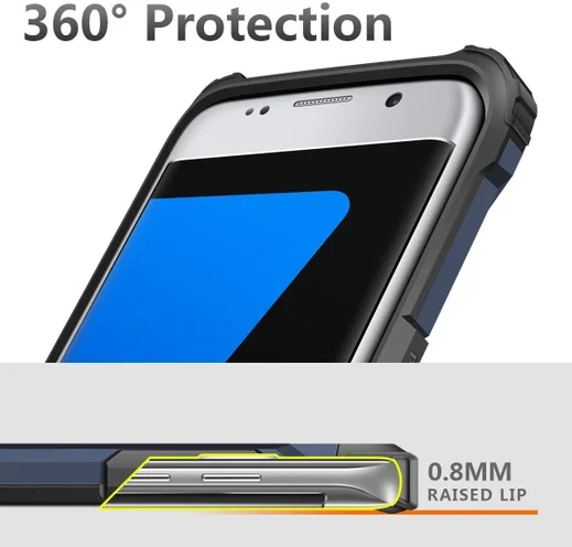 Samsung Galaxy S7 Hoesje Cool Armor Blauw afbeelding 4