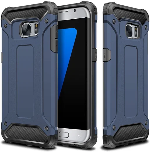 Samsung Galaxy S7 Hoesje Cool Armor Blauw afbeelding 7