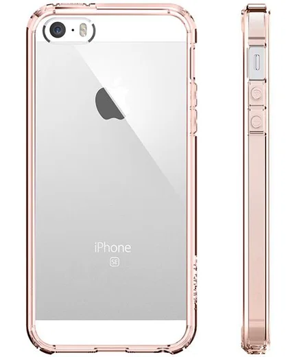 Spigen Ultra Hybrid Hoesje iPhone SE Rose Crystal afbeelding 2