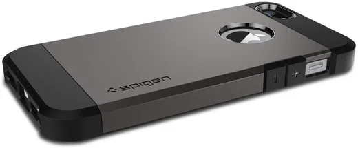 Spigen Tough Armor Hoesje iPhone SE Gunmetal afbeelding 7