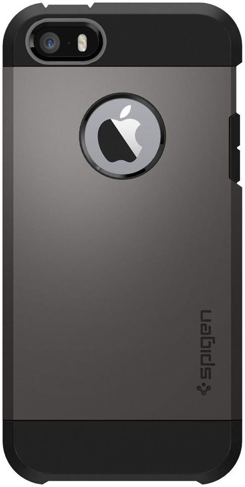 Spigen Tough Armor Hoesje iPhone SE Gunmetal afbeelding 2
