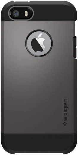 Spigen Tough Armor Hoesje iPhone SE Gunmetal afbeelding 2