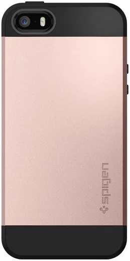Spigen Slim Armor Hoesje iPhone SE Rose Gold afbeelding 2