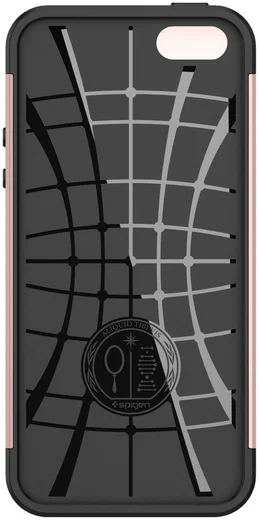 Spigen Slim Armor Hoesje iPhone SE Rose Gold afbeelding 3