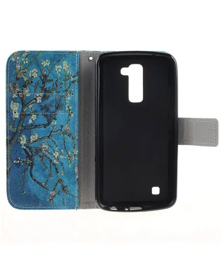 LG K10 Portemonnee Flip Hoesje Print Tree afbeelding 6