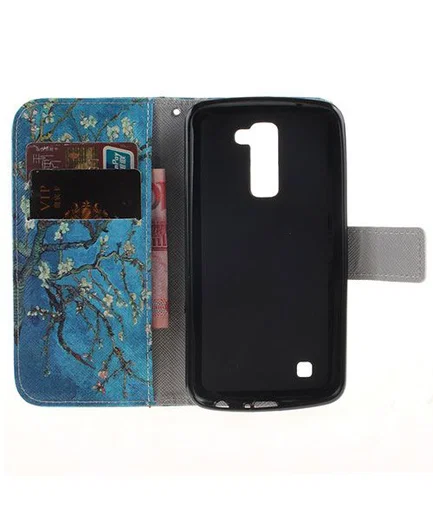 LG K10 Portemonnee Flip Hoesje Print Tree afbeelding 2