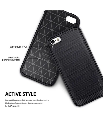 Ringke Onyx Hoesje Apple iPhone SE Grijs afbeelding 4