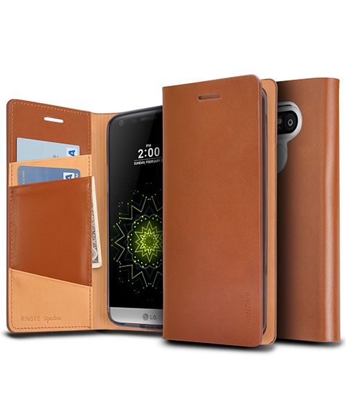 Ringke Signature Flip Hoesje LG G5 Bruin afbeelding 2