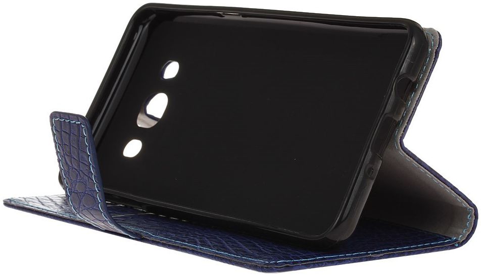 Samsung Galaxy J5 (2016) Krokodil Flipcase Donker Blauw afbeelding 7