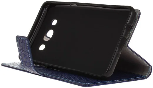Samsung Galaxy J5 (2016) Krokodil Flipcase Donker Blauw afbeelding 7