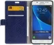 Samsung Galaxy J5 (2016) Krokodil Flipcase Donker Blauw afbeelding 1