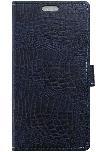 Samsung Galaxy J5 (2016) Krokodil Flipcase Donker Blauw afbeelding 3