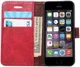 Apple iPhone SE / 5S / 5 Hoesje Portemonnee Rood afbeelding 1