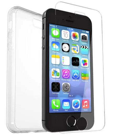 Otterbox Clearly Protected Clear Skin + Alpha Glass iPhone 5/5S/SE afbeelding 1
