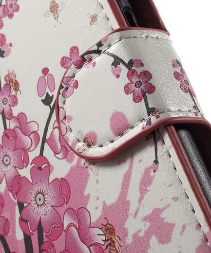 Samsung Galaxy J1 (2016) Flip Hoesje Plum Blossom afbeelding 8