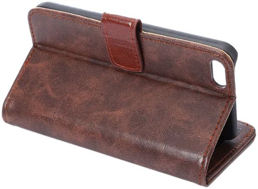 Apple iPhone SE / 5S / 5 Hoesje Portemonnee Brown afbeelding 9