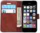 Apple iPhone SE / 5S / 5 Hoesje Portemonnee Bruin afbeelding 1