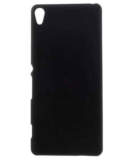 Sony Xperia XA Rubber Hard Hoesje Zwart afbeelding 5