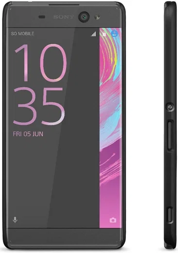 Sony Xperia XA Rubber Hard Hoesje Zwart afbeelding 3