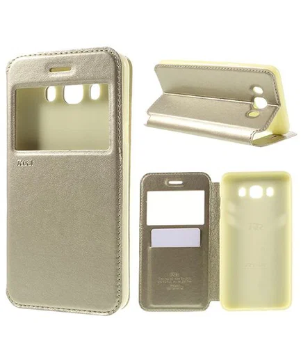 Samsung Galaxy J7 (2016) Roar Window Hoesje Goud afbeelding 1