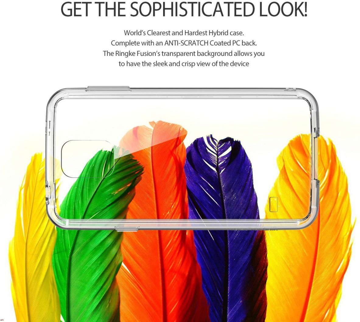 Ringke Fusion Samsung Galaxy S5 (Neo) hoesje doorzichtig Goud afbeelding 7