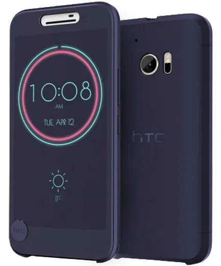 Origineel HTC 10 Hoesje Ice View Blauw afbeelding 1