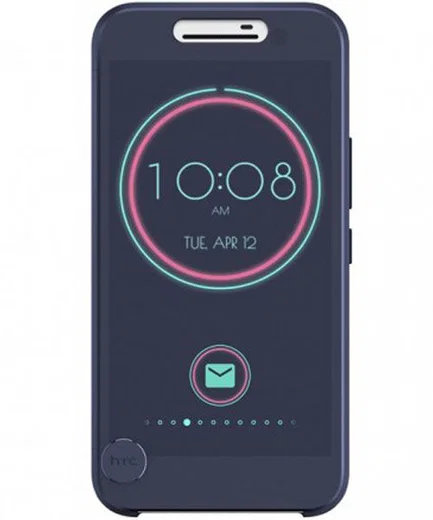 Origineel HTC 10 Hoesje Ice View Blauw afbeelding 2