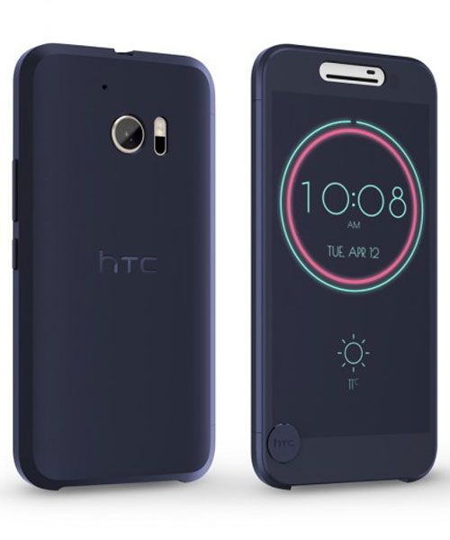 Origineel HTC 10 Hoesje Ice View Blauw afbeelding 4