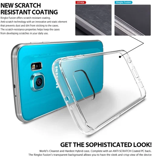 Ringke Fusion Samsung Galaxy S6 hoesje doorzichtig Crystal View afbeelding 4